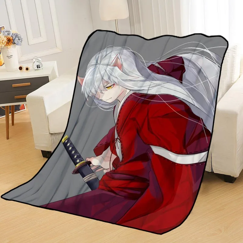 Personalized Blankets Custom InuYasha Blankets for Beds Soft DIY Your Picture Decoration Bedroom Throw Travel Blanket - Цвет: Blanket 15