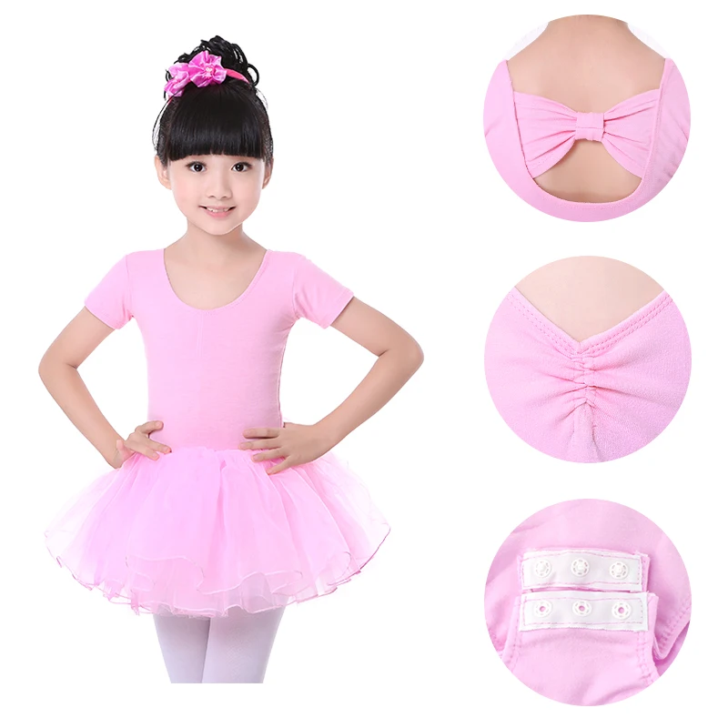 Ballet Dance Leotard Toddler Girls Kids Bowknot Long/Short Sleeve Gymnastics Dance Costumes
