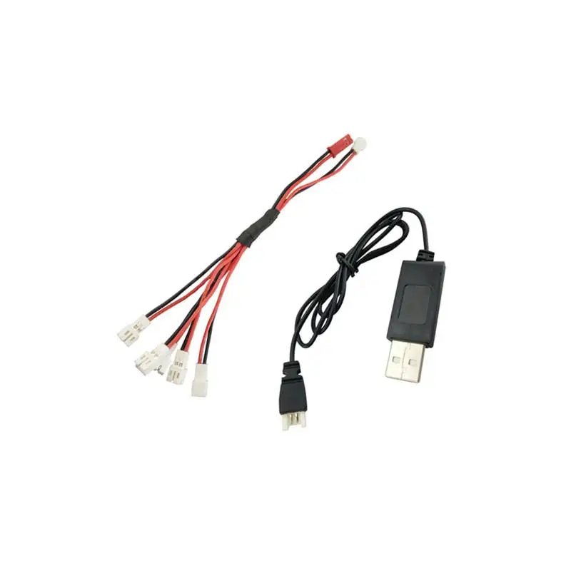 

RCtown A20 A20W Four-axis Aircraft Remote Control Helicopter Lithium Battery 1 Support 5 Charging Line with USB Charging Cable