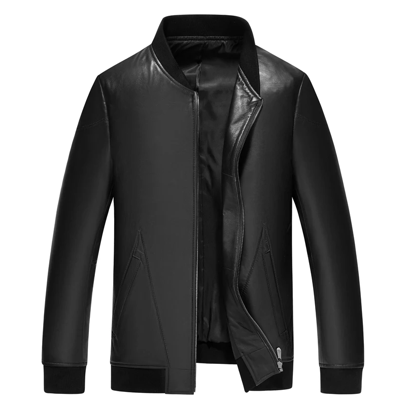 

Motor Leather Coat Clothing 2019 Autumn New Real Genuine Leather Coat Luxury Designer Bomber Style Fashion Sheepskin Jackets