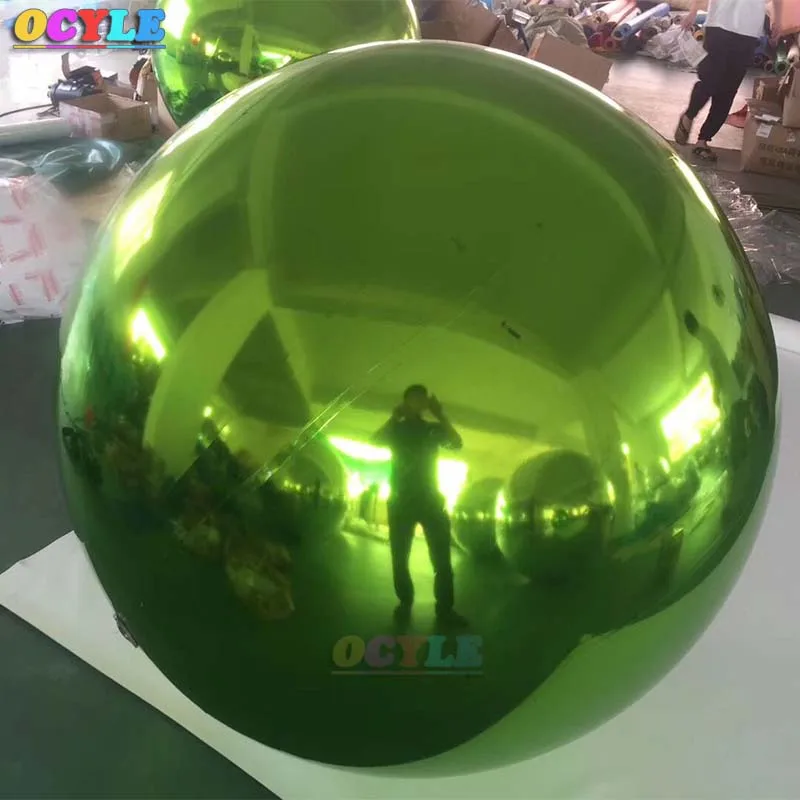 OCYLE гигантский надувной зеркальный шар для украшения ПВХ надувной шар с рождественским орнаментом рекламный надувной зеркальный