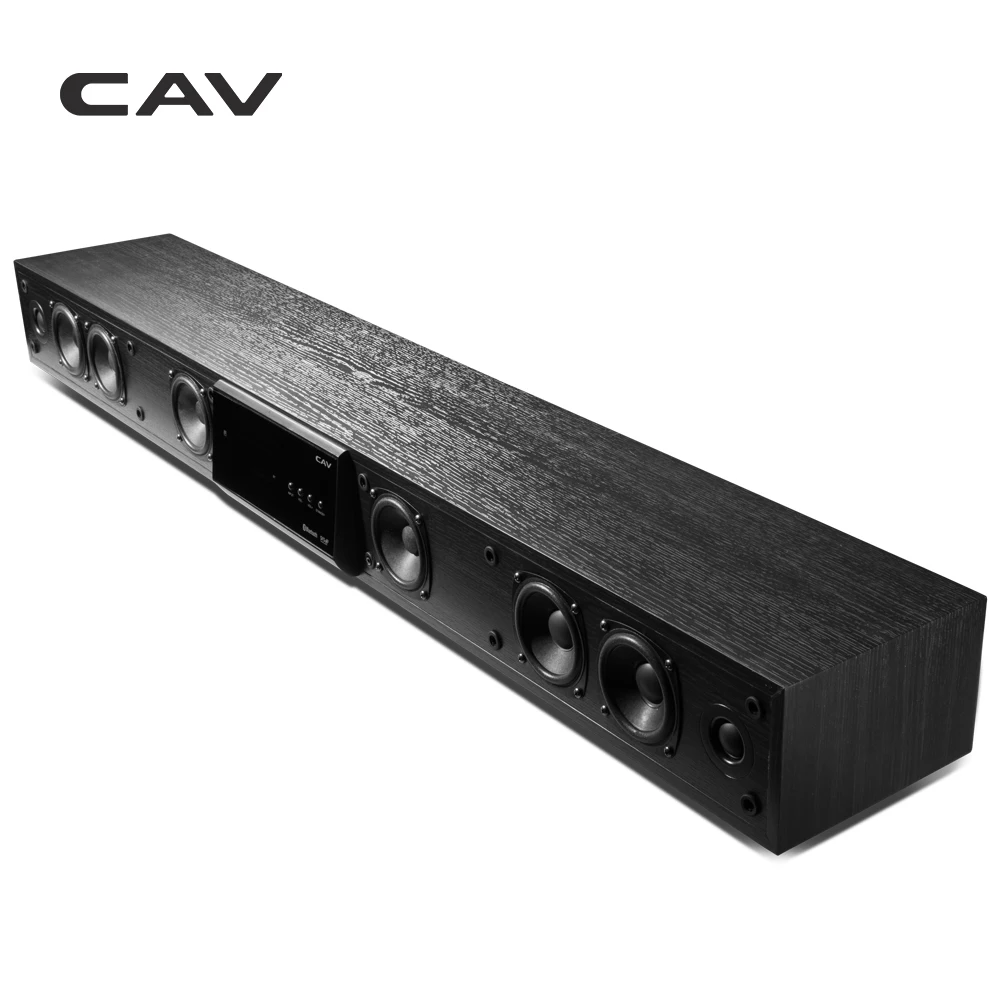 CAV Bluetooth Саундбар 3,1 канальный ТВ динамик деревянная Проводная двойная бас Колонка звуковая панель Система домашнего кинотеатра 10 динамиков