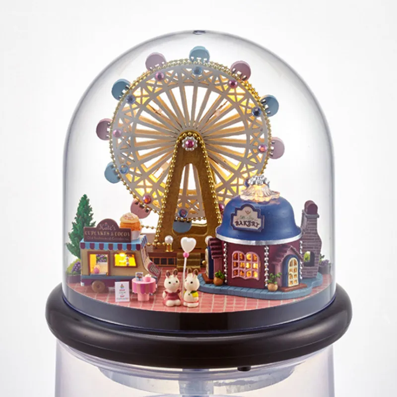 Handmade Furniture Doll House DIY Miniature Doll house 3D Wooden Dollhouse miniatures Toys for Birthday Gift Juguetes Brinquedos