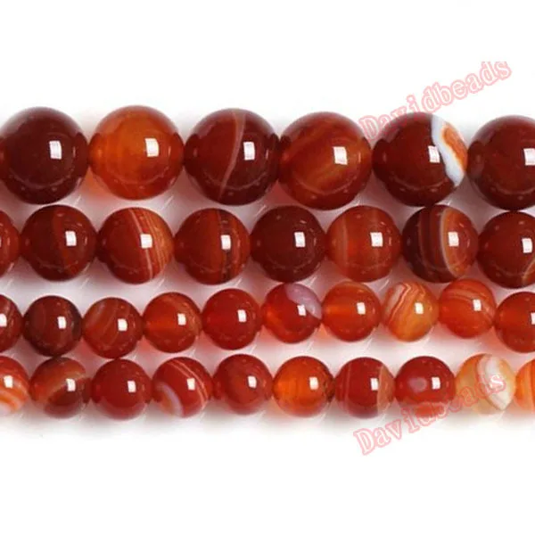 Natural Stone Beads Natural Stone Stripe Agat Round Loose Beads 4 6 8 10 12MM Pick Size For Jewelry Making