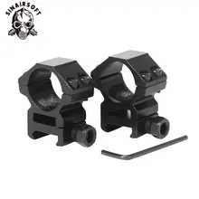 1 пара 25,4 мм винтовка кольцо с возможностью монтирования Уивер 11 мм/20 мм Базовая рейка воздушная винтовка с креплением типа «Ласточкин хвост» Rail Caza Охотничьи аксессуары