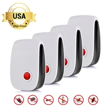 2/4/6/8 pacote ultra-sônico repelente de pragas rejeitar repelente eletrônico assassino anti mosquito repelente repelente inseto eua dropshipping