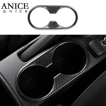 

Carbon fiber color ABS CUP DRINK HOLDER BEZEL COVER INSERT GARNIS trim fit for mazda2 Mazda demio CX-3 CX3