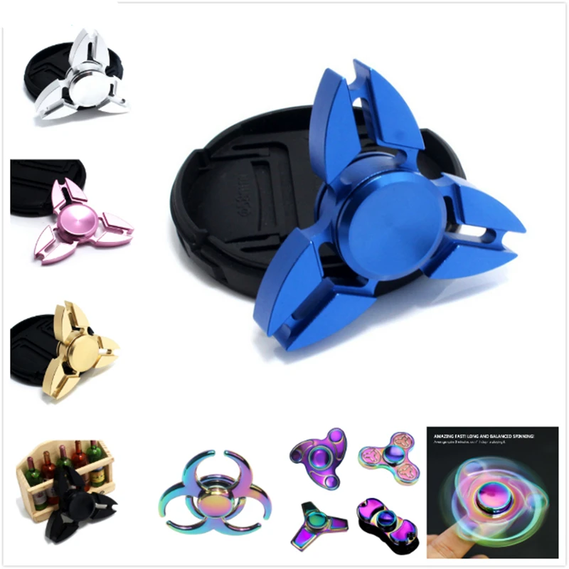 DIWEINI Five Colors Hand Tri Spinner Triangle Crabs Rotating Torqbar