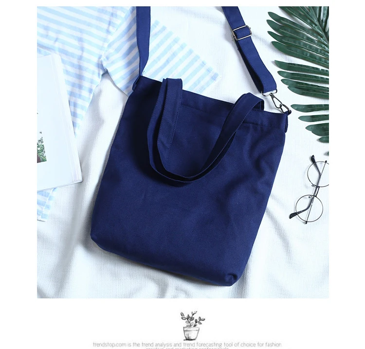 Literature And Art Messenger Bag Japanese Dual Canvas Shoulder Bag Student Korean Harajuku Joker Simple Handbag Shopping Bag06
