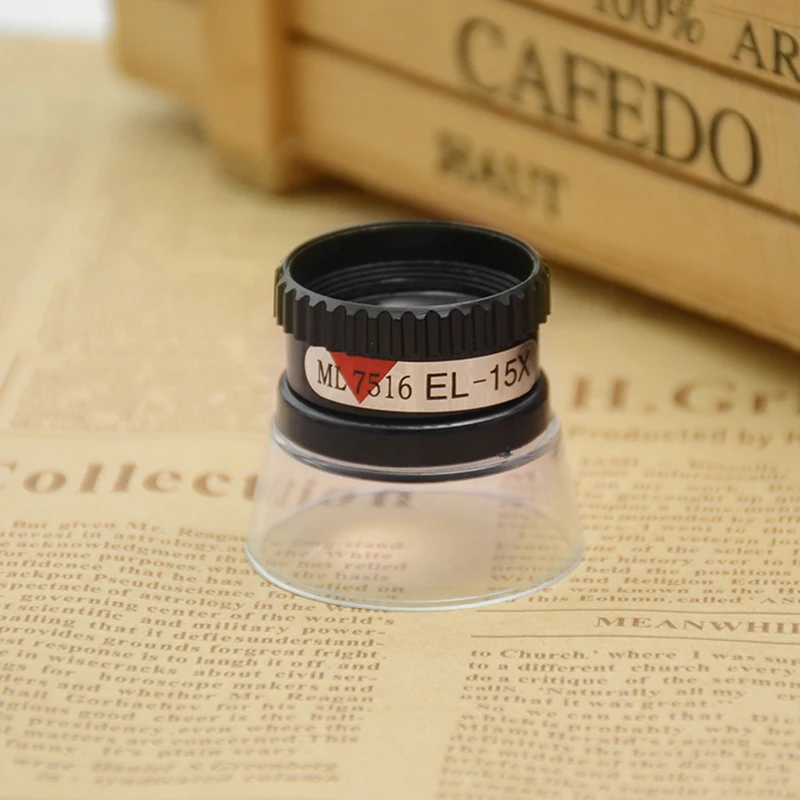 Monocular Magnifying Professional 15X Jewelers Loupe Magnifier Reading