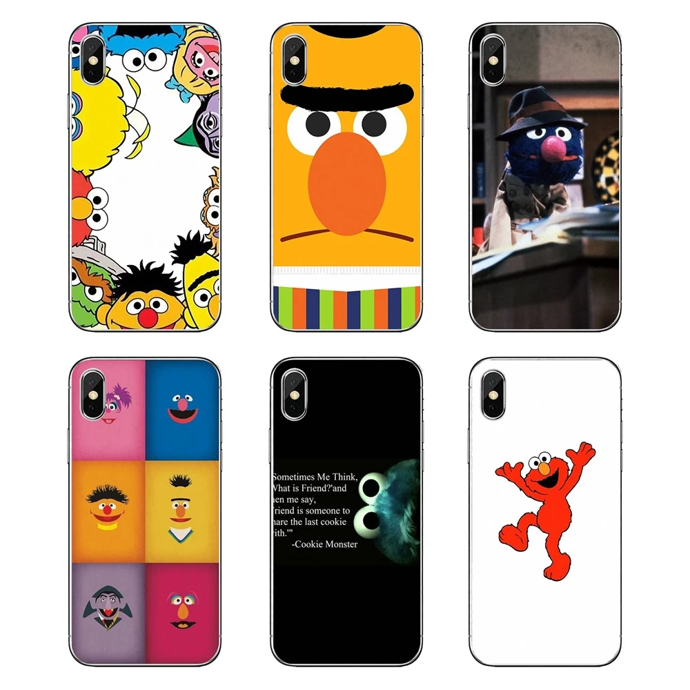 

Transparent Soft Shell Covers Sesame Street For Samsung Galaxy Note 8 9 S9 S10 A8 A9 Star Lite Plus A6S A9S