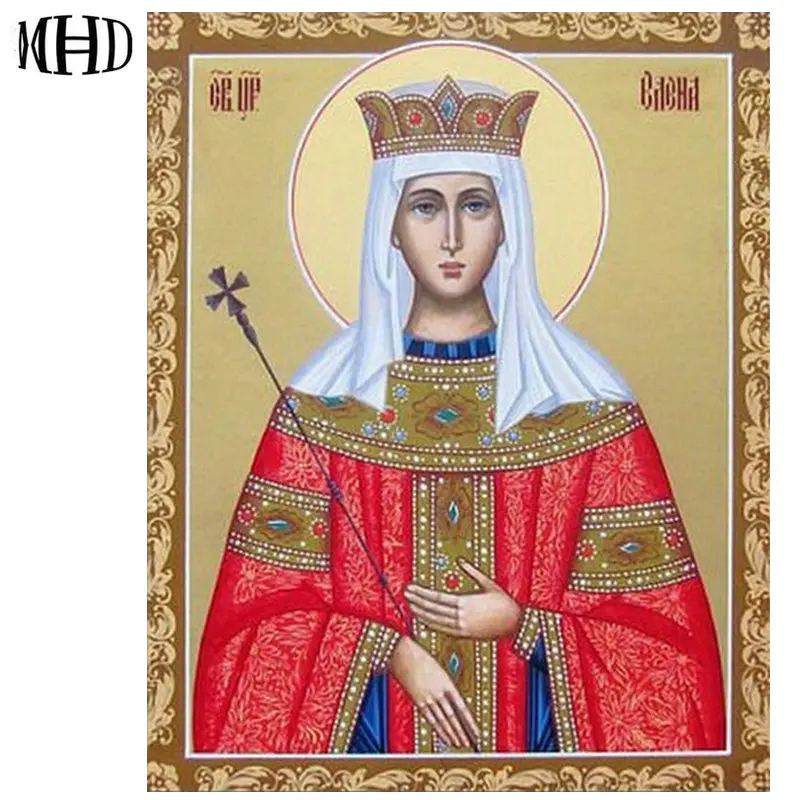 Full Circle Diamond 5D DIY Diamond Painting Virgin Mary Crystal Cross