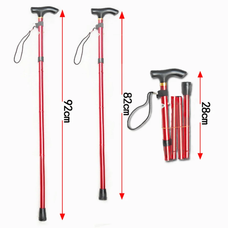 2 unids/lote plegable de aleación de aluminio bastón de senderismo Trekking ultraligero 4 Sección caña ajustable 2 unids/lote plegable de aleación de aluminio bastón de senderismo Trekking ultraligero 4 Sección caña ajustable