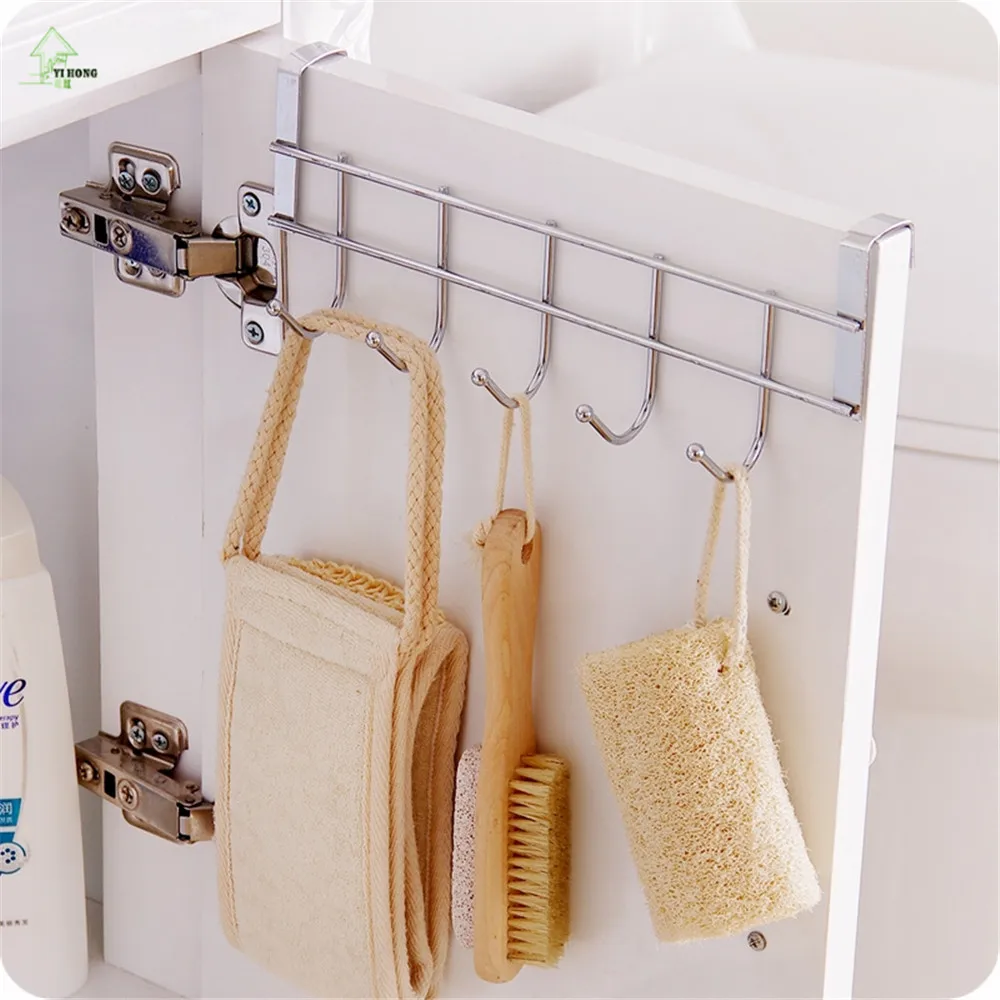 

YIHONG Stainless Steel kitchen hook spoon brush Truner holder key Small objects organizers Cups Wine Storage Hanging Rack A1496c