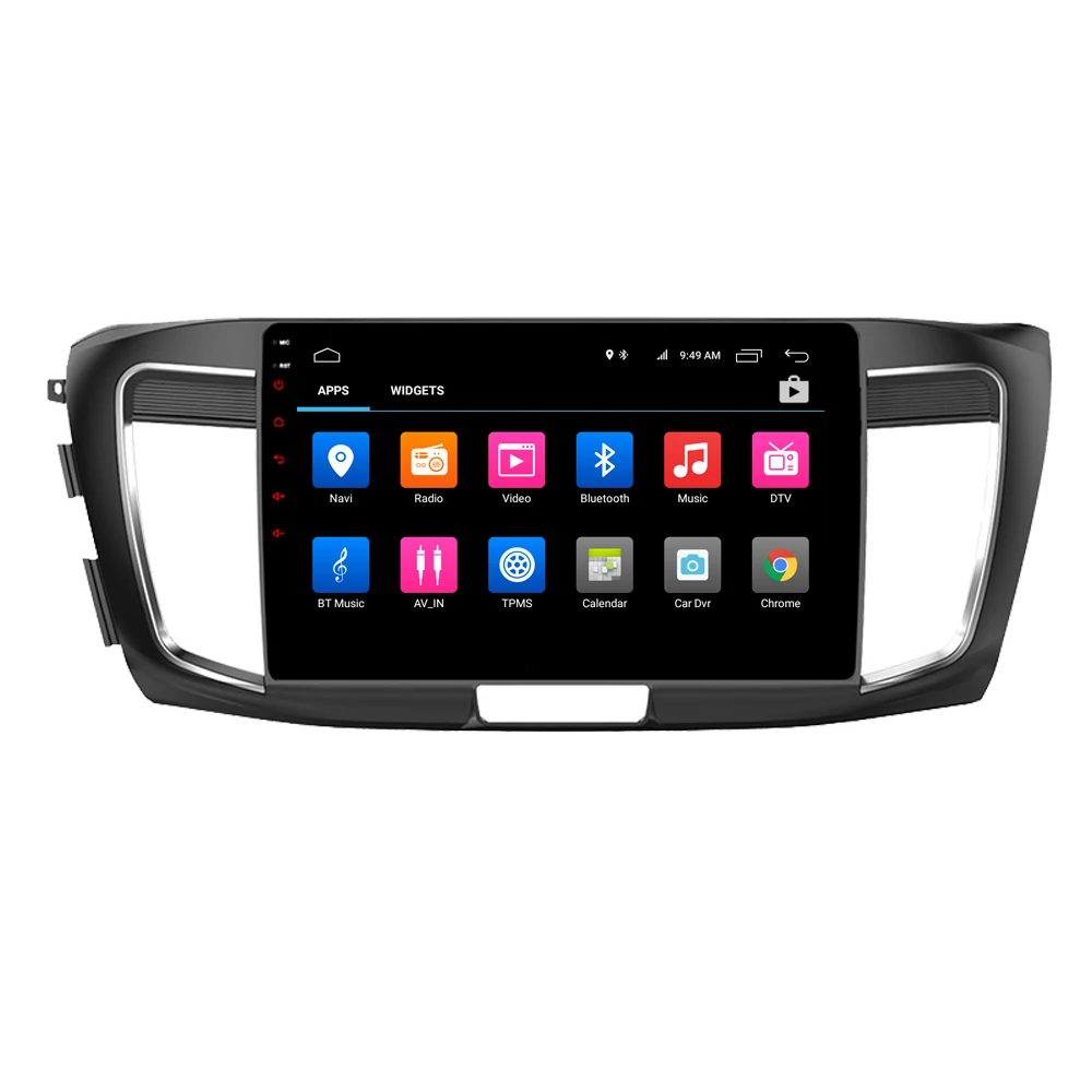 Discount RoverOne Android 9.0 Car Multimedia System For Honda Accord 2014 2015 2016 Octa Core 4G+32G Radio GPS Navigation DSP Player 3