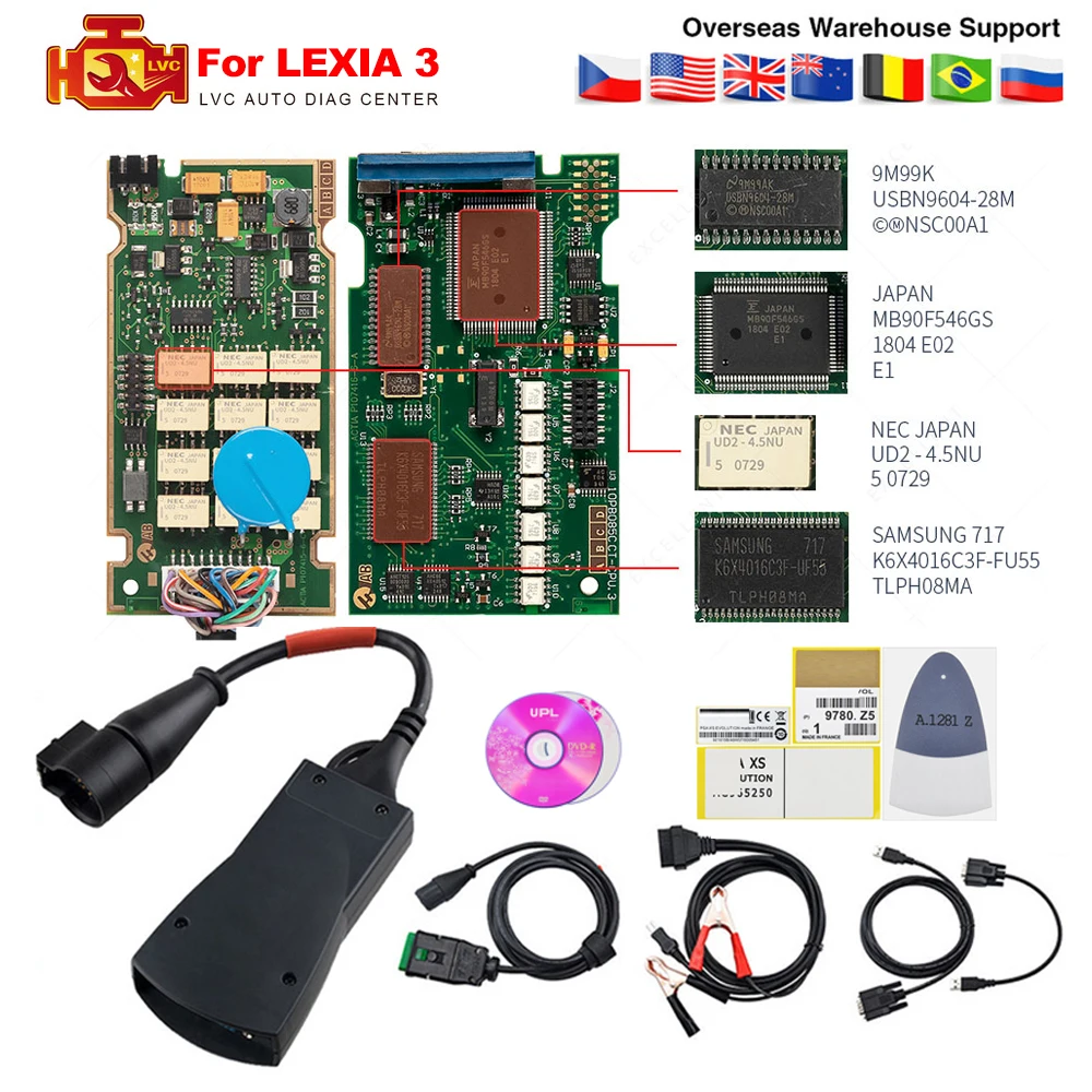 

Lexia 3 PP2000 Full Chip Diagbox V7.83 Firmware 921815C Lexia3 V48/V25 For Citroen for Peugeot OBDII scan OBD2 diagnostic tool