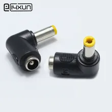 1 шт. 5,5x2,1 мм гнездовой 5,5x2,1 мм штекер питания постоянного тока 90 градусов L тип разъема адаптера ноутбука
