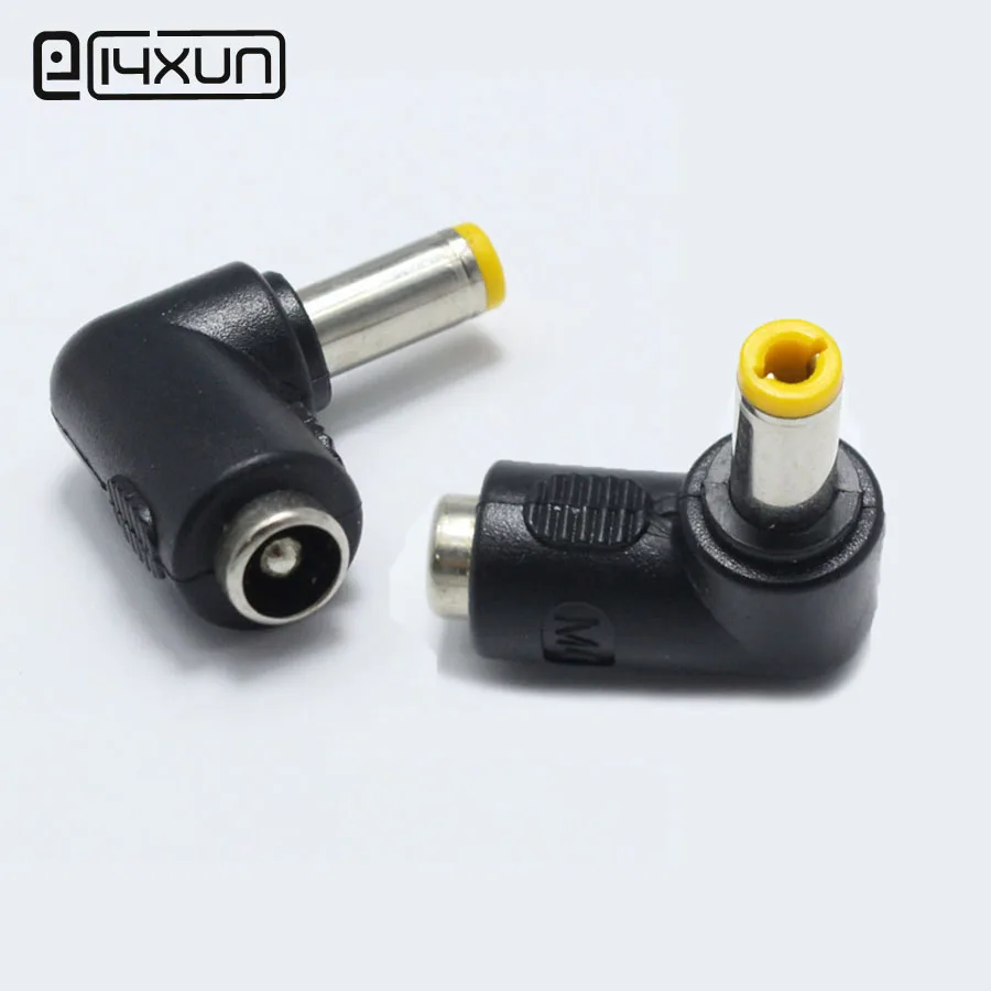 

1pcs 5.5x2.1 mm female to 5.5x2.1 mm male DC Power Plug 90 Degrees L Type Connector Adapter Laptop