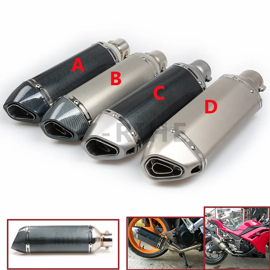 Выхлопная труба для мотоцикла z800 глушитель с db killer GY6 CBR125 CRF230 TMAX 500 ER6N FZ6 XMAX 530 fz6 fz8
