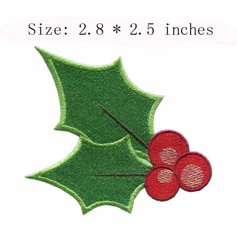 Cherry leaves embroidery patch 2.8" wide / vegetation patch/new product
