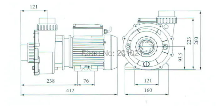 Насос для горячей ванны и спа бассейна 2 HP 1 5 кВт насос 0 л. С./1 максимальный расход