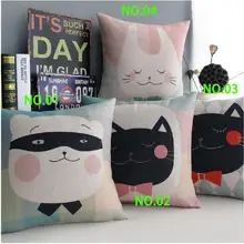 Новинка ZORRO медведь кошка милый кролик толстая хлопчатобумажная Наволочка на подушку для автомобиля офиса домашний Декор диванные подушки 1 шт