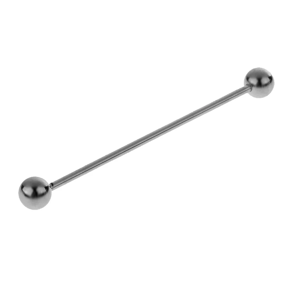 Skinny Pin Round Barbell Collar Tie Clip Clasp Bar Necktie Tie Pin Fashion Jewelry for Valentine's Day Christmas Anniversary 