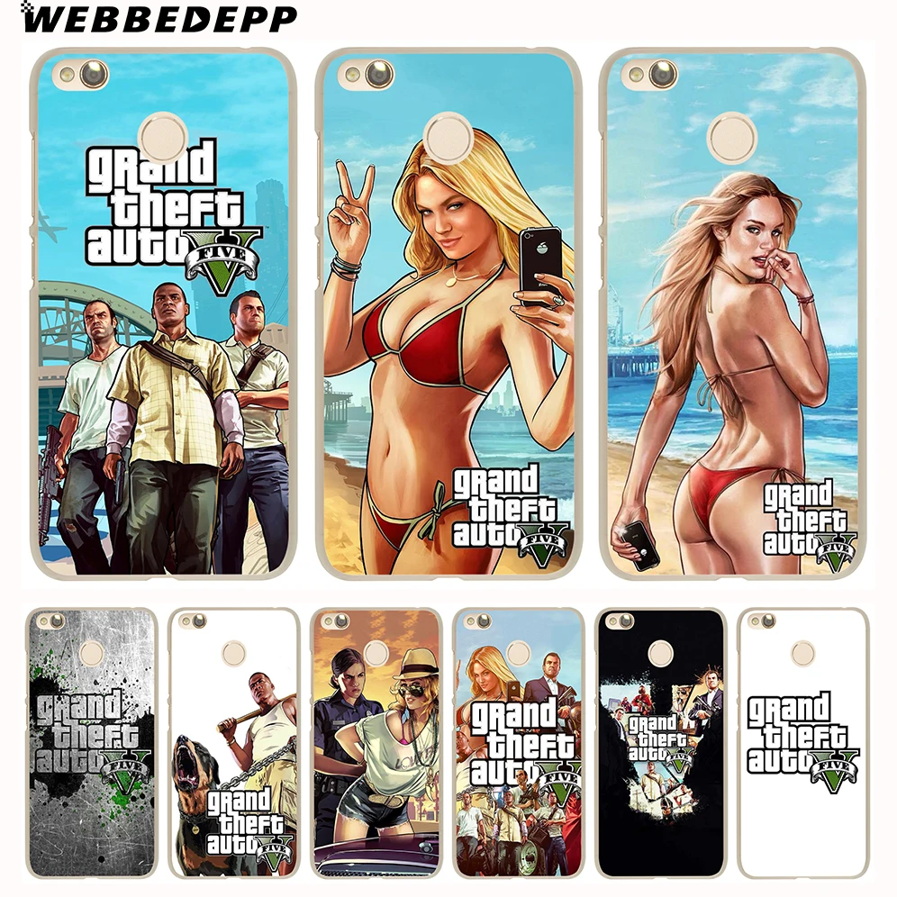 

WEBBEDEPP Grand Theft Auto GTA V Phone Case for Xiaomi Redmi 4X 4A 5A 5 Plus 6 Pro 6A S2 7 Note 5 6 7 8 Pro 4X Go Cover