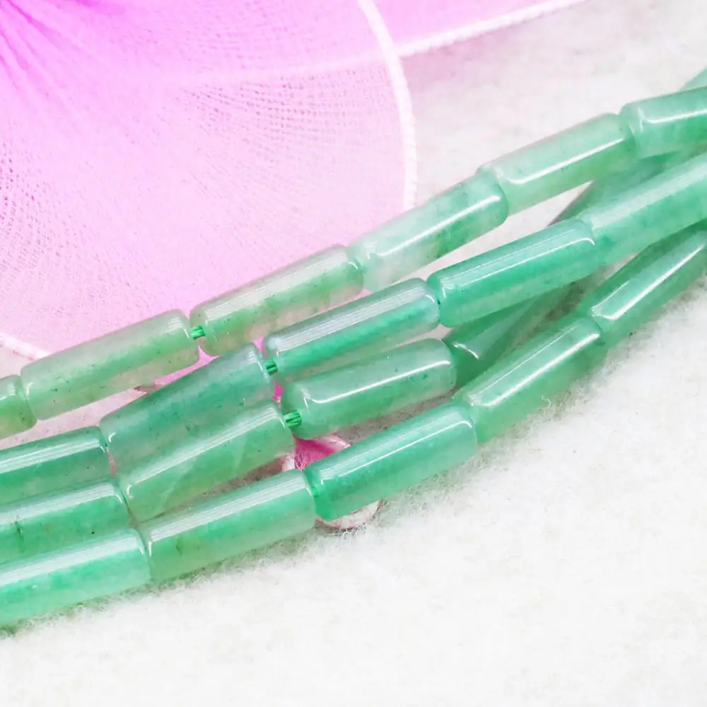 Accessories Natural Stone Jades Round Tube Rhodolite Aventurine 4x13mm Bulk DIY Manual Bead Gems Jewelry Making Design 15inch | Украшения и