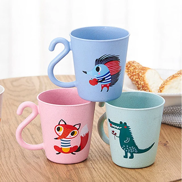 Baby Milk Cup With Handle Children Cute Jelly Candy Color Cartoon Baby Milk Cup With Handle Children Cute Jelly Candy Color Cartoon Tea Kids Learning
