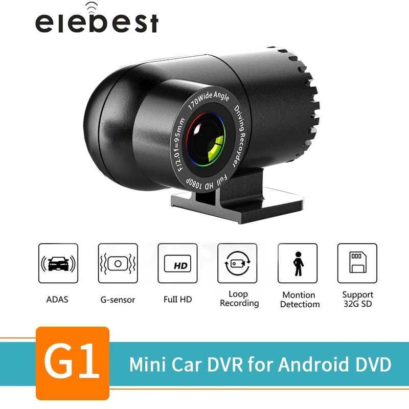 

Elebest G1 ADAS Full HD USB Mini Car DVR Camera LDWS Auto Digital Video Recorder Dash Cam for Android Multimedia player