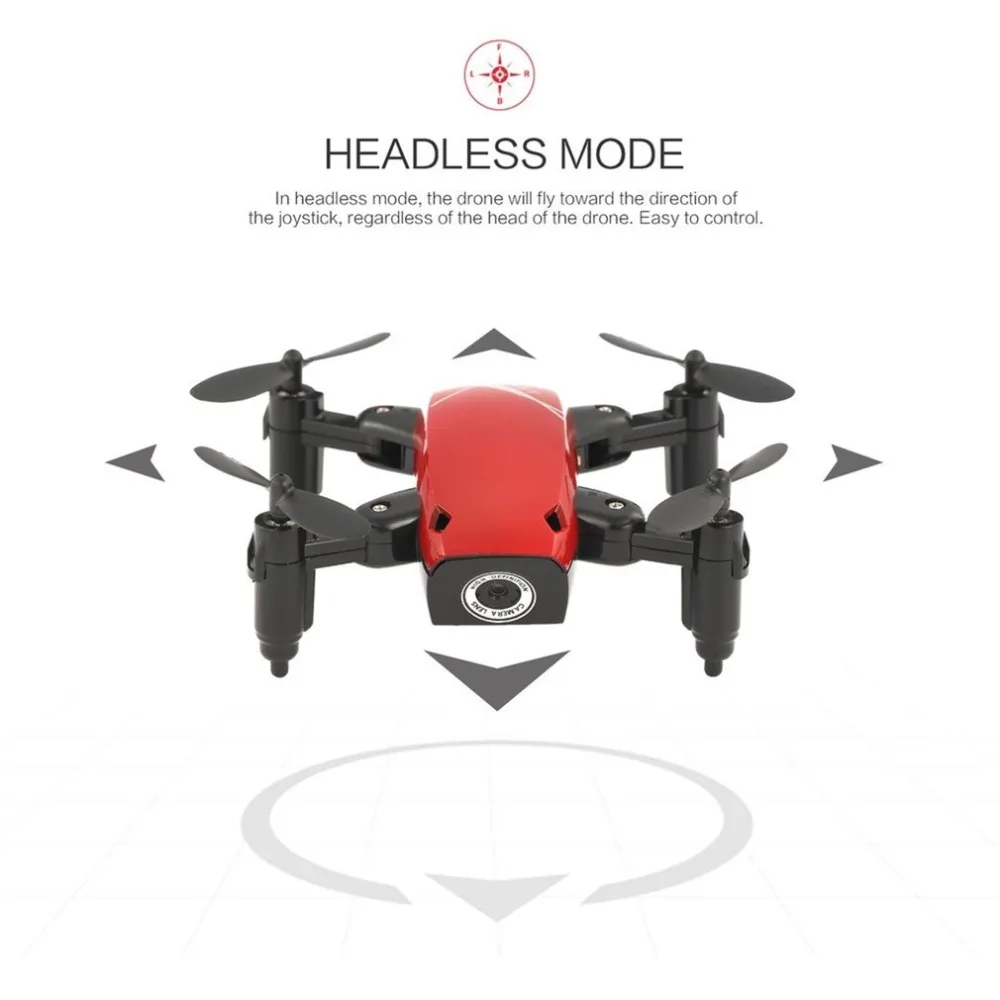 S9 S9W Складная RC Мини Drone Карманный Дрон Micro Drone вертолет с WI-FI FPV 0.3MP Камера 360 градусов Дрон