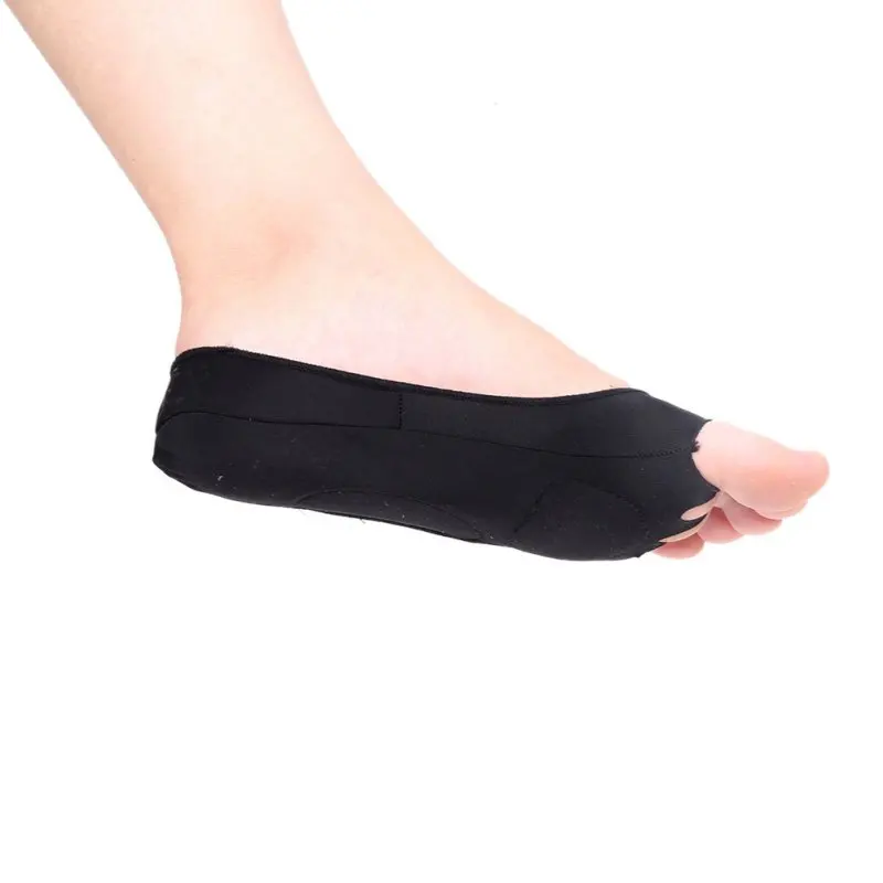 1 пара нескользящих носков для йоги с половинным носком, Нескользящие носочки для йоги с открытым носком, прочные открытые носочки для йоги
