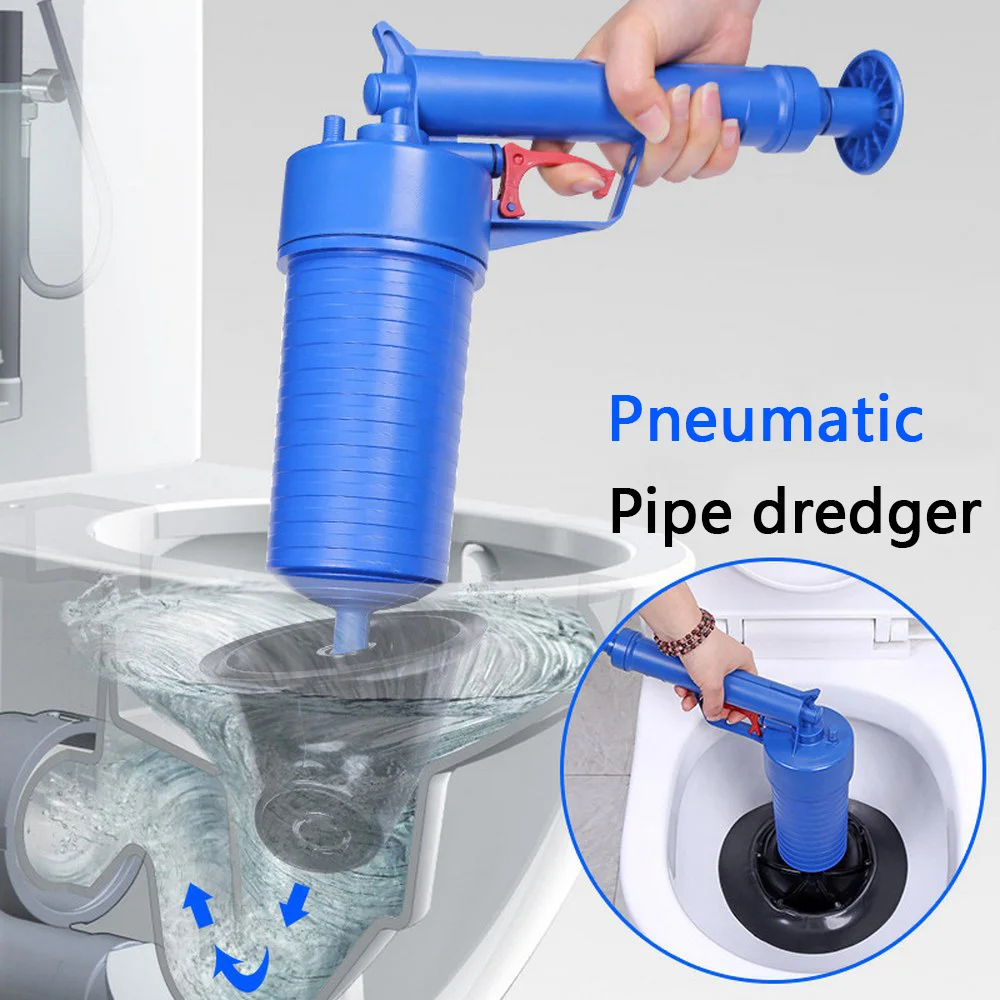 

Toilet Pressure Pump Cleaner Dredge Toilet Manual Plunger Kit Kitchen Artifact Toilet Suction Pipe Sewer Dredge Elbow