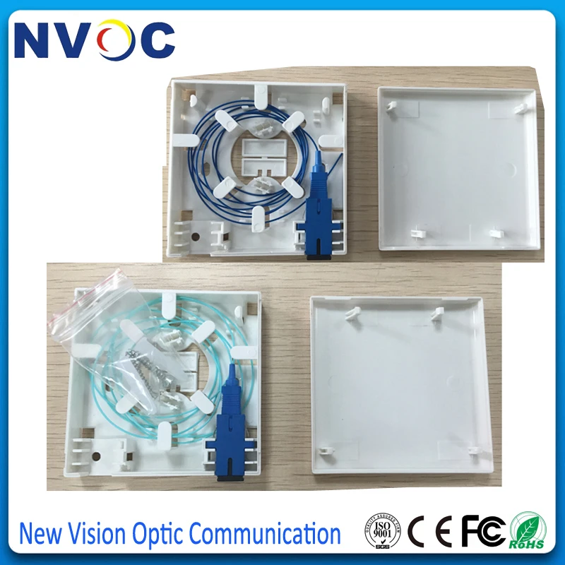 10 шт./лот 86 информационная коммутационная панель Desktop Box SC/UPC или SC/APC Socket Panel B FTTH
