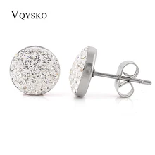 Ниба классический подарок на Рождество подлинные фианиты кристаллы Серьги гвоздики, подарок подруге ручной работы