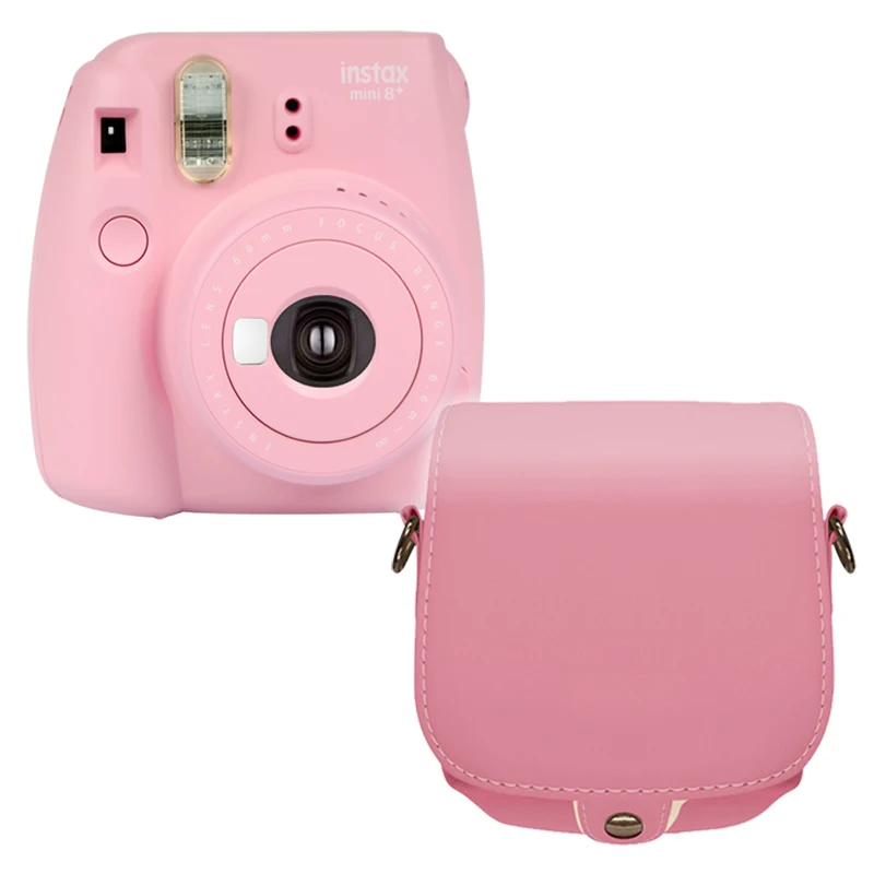 Fujifilm Instax Mini 8 Plus камера клубника с сумкой из искусственной кожи