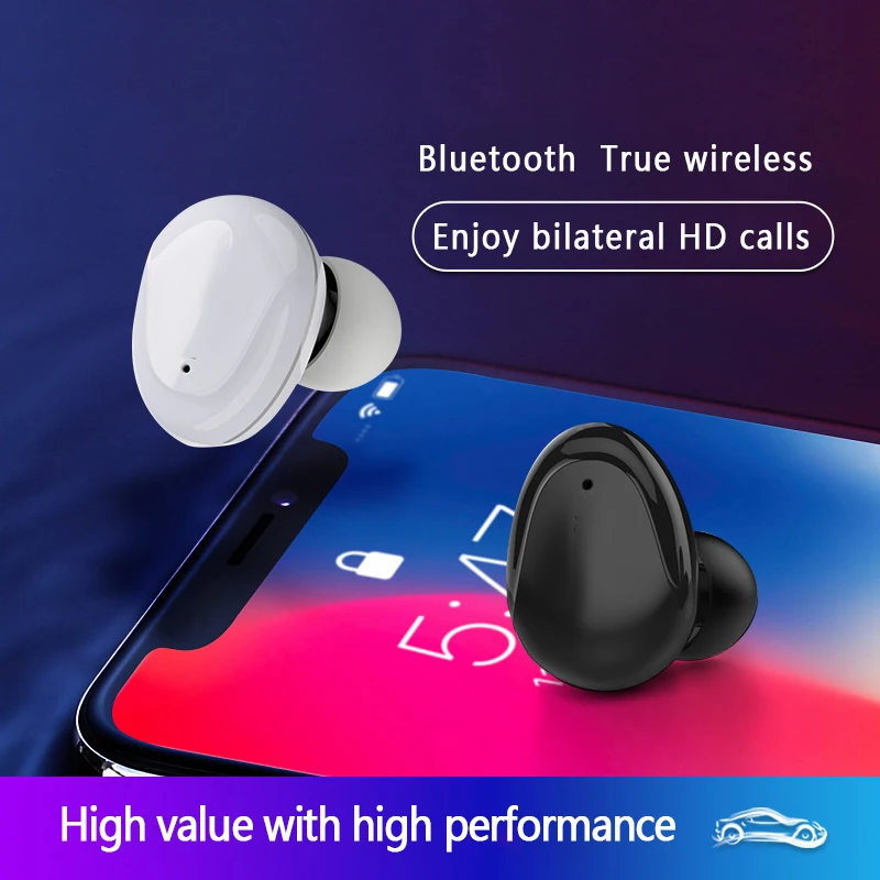 Новые мини BLuetooth наушники беспроводные наушники стерео в ухо Bluetooth 5,0 водонепроницаемые беспроводные вставные наушники 2200ma power Bank