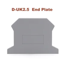 50/100pcs D-UK2.5 Terminal Block End Plate Din Rail Universal Screw bornier UK-2.5B fitting baffle separator UK2.5B accessories 50/100pcs D-UK2.5 Terminal Block End Plate Din Rail Universal Screw bornier UK-2.5B fitting baffle separator UK2.5B accessories