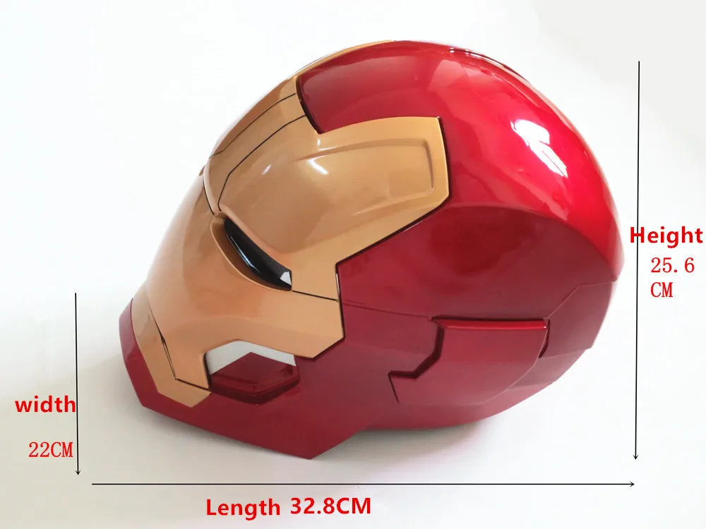 Персонаж фильма косплей 1:1 Мстители Железный человек MK42 шлем световые коллекторы Авто Открытый ABS фигурка игрушки Рождественский подарок модель