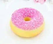 Kawaii Squishe Jumbo squishy Donut антистрессовая игрушка Squishy медленно поднимающаяся снятие стресса Новинка кляп игрушки гаджет антистресс брелок - Цвет: 7cm pink donut