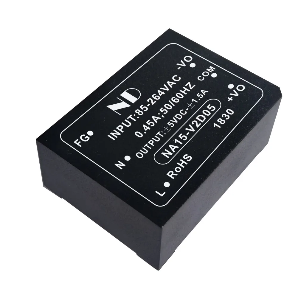 

1pcs new ac dc switching power supply 220V to dual output 5V 12V 15V 24V isolated ac-dc converter low ripple quality goods