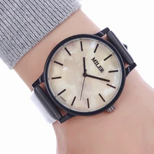 Miler Men Watches Top Brand Luxury Women Quartz Watch Leather Strap Wristwatch Unique dial design Watch relogio masculino Clock