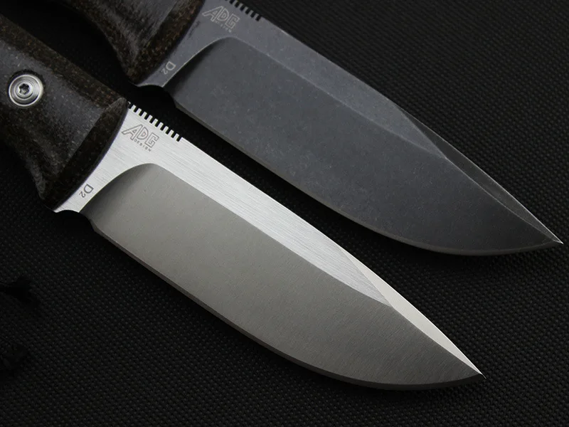 High quality FX-DAG fixed stone wash D2 blade linen handle tactical hunting knife outdoors camping survive knives & K sheath High quality FX-DAG fixed stone wash D2 blade linen handle tactical hunting knife outdoors camping survive knives & K sheath