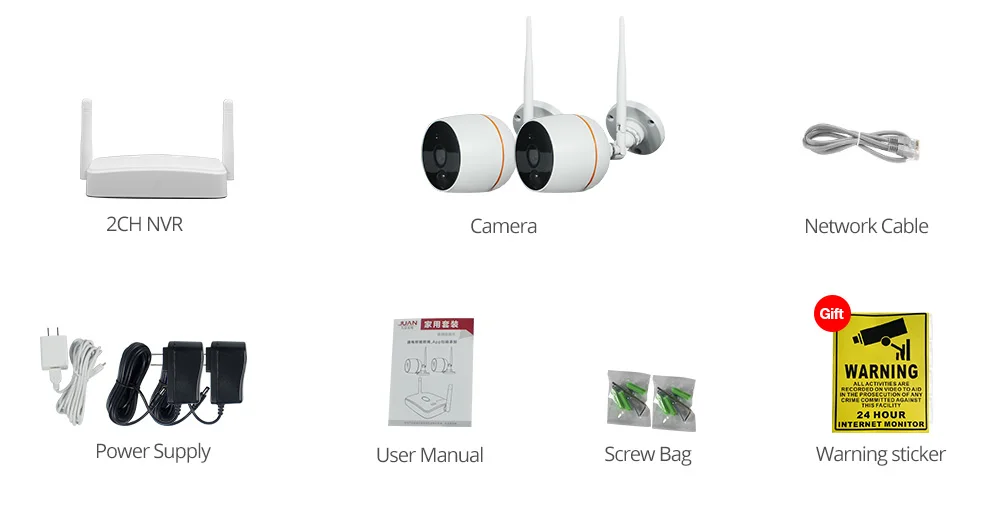 security camera system audio packing