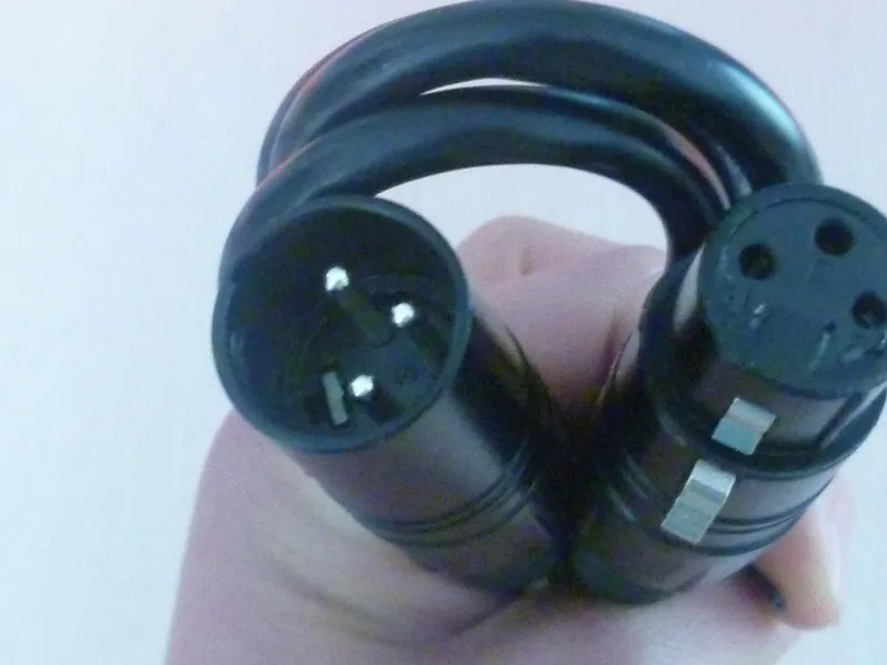 Дешевые 2 метра dmx512 сценический светильник с подвижной головкой 3pin XLR singal cabel