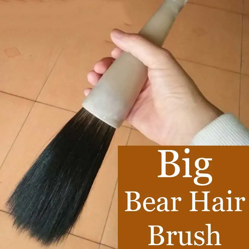 1 Piece Large Chinese Calligraphy Brushes Weasel Bear Wool Mixed Hair Hoppershaped Brush For