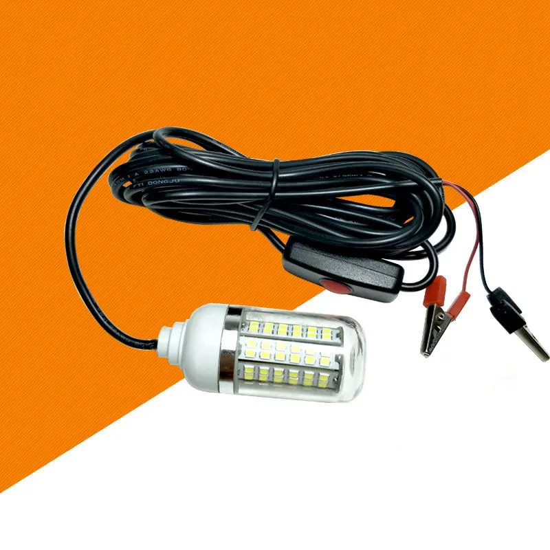 12V 15W Fishing Light LED Green Underwater Submersible Night Fake Fishing Lures Fishing Light Crappie Shad Squid Boat            (7)