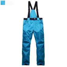 Yellow Red Blue Pink Black Green Cheap Women Snow Suspended pants ourdoor sports ski snowboard waterproof windproof BibTrousers