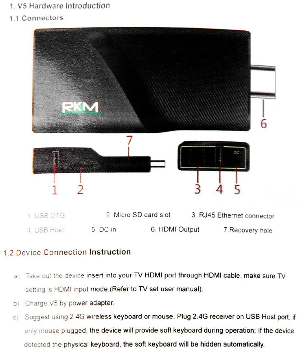 RKM V5 RK3288 четырехъядерный процессор 2 ГБ 16 ГБ Android tv Box 2,4 г/5 ГГц WiFi H.265 Bluetooth 4,0 Смарт Мини ПК Поддержка RJ45 4K HD tv Stick